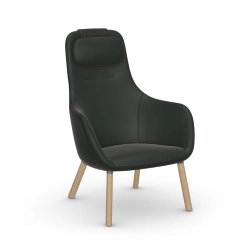 VITRA fauteuil HAL LOUNGE CHAIR en Cuir Premium