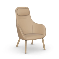 VITRA fauteuil HAL LOUNGE CHAIR en Cuir Premium