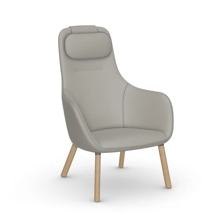 VITRA fauteuil HAL LOUNGE CHAIR en Cuir Premium
