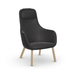 VITRA fauteuil HAL LOUNGE CHAIR en Cuir Premium
