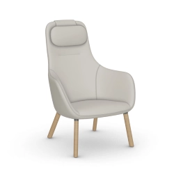 VITRA fauteuil HAL LOUNGE CHAIR en Cuir Premium