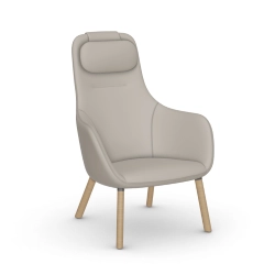 VITRA fauteuil HAL LOUNGE CHAIR en Cuir Premium