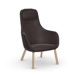 VITRA fauteuil HAL LOUNGE CHAIR en Cuir Premium