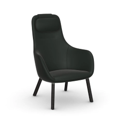 VITRA fauteuil HAL LOUNGE CHAIR en Cuir Premium