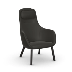 VITRA fauteuil HAL LOUNGE CHAIR en Cuir Premium