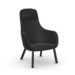 VITRA fauteuil HAL LOUNGE CHAIR en Cuir Premium