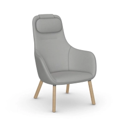 VITRA fauteuil HAL LOUNGE CHAIR en tissu Credo