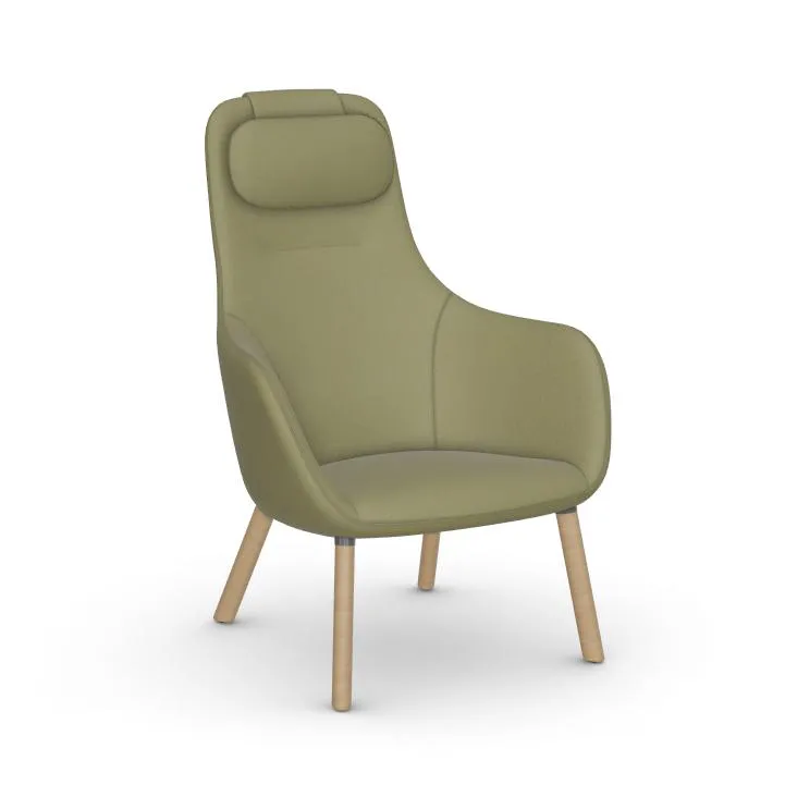 VITRA fauteuil HAL LOUNGE CHAIR en tissu Credo