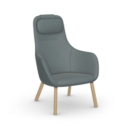 VITRA fauteuil HAL LOUNGE CHAIR en tissu Credo