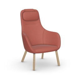 VITRA fauteuil HAL LOUNGE CHAIR en tissu Credo