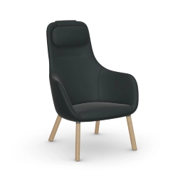 VITRA fauteuil HAL LOUNGE CHAIR en tissu Credo