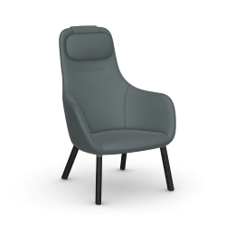 VITRA fauteuil HAL LOUNGE CHAIR en tissu Credo
