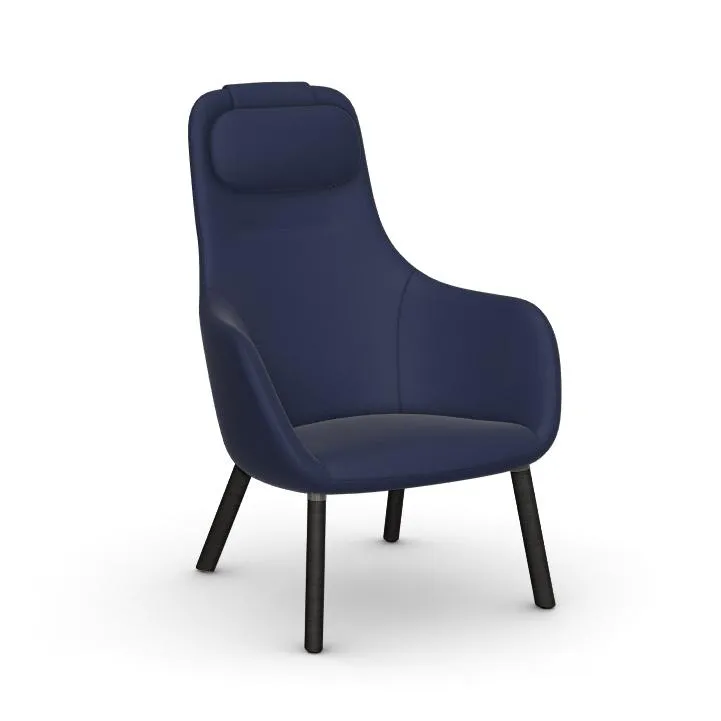 VITRA fauteuil HAL LOUNGE CHAIR en tissu Credo