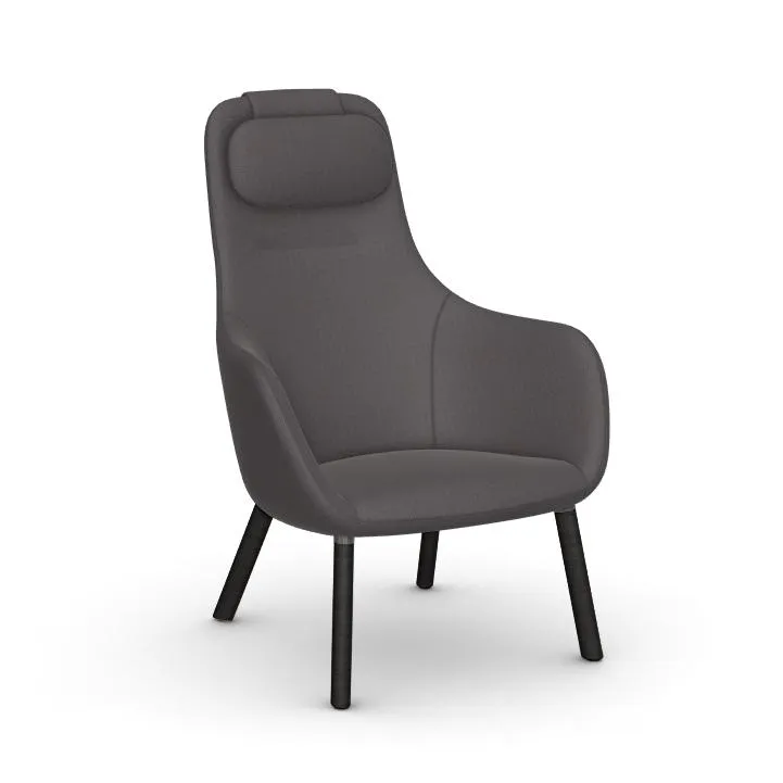VITRA fauteuil HAL LOUNGE CHAIR en tissu Credo