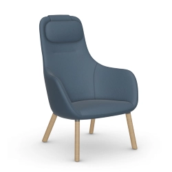 VITRA fauteuil HAL LOUNGE CHAIR en tissu Volo