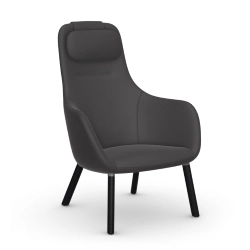 VITRA fauteuil HAL LOUNGE CHAIR en tissu Volo