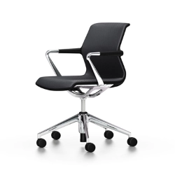 VITRA chaise de bureau avec base à 5 branches sur roulettes UNIX CHAIR SILK MESH