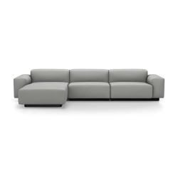 VITRA canapé à trois places avec chaise longue à gauche SOFT MODULAR SOFA