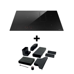 ELICA plaque à induction avec hotte version recyclage NIKOLATESLA FIT 3Z 60 cm et KIT0167757 pour sortie à l'extérieur du socle