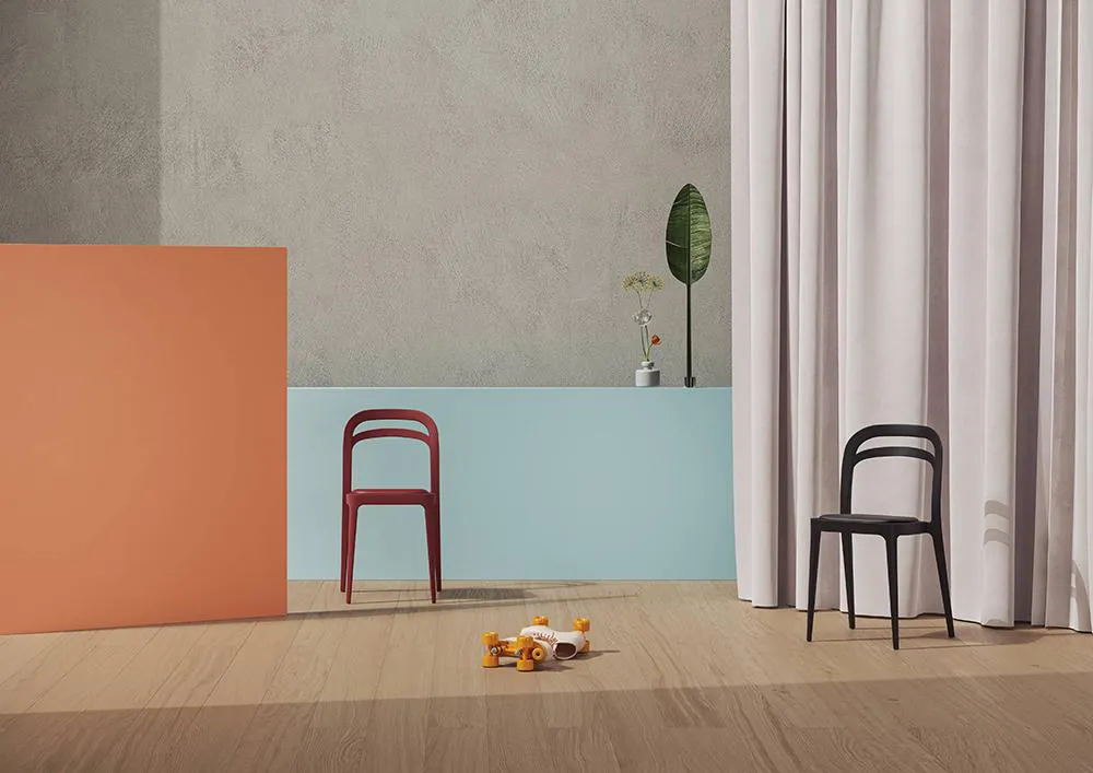 ALMA DESIGN set de 4 chaises avec coussin JULIE