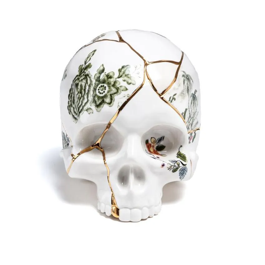 SELETTI crâne humain SKULL KINTSUGI