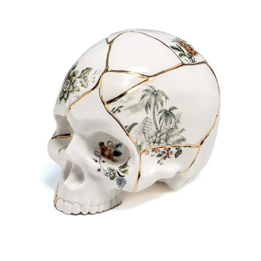 SELETTI crâne humain SKULL KINTSUGI
