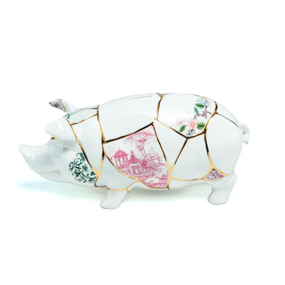 SELETTI tirelire PIGGY BANK KINTSUGI