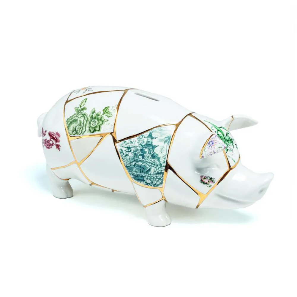 SELETTI tirelire PIGGY BANK KINTSUGI