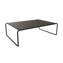 THONET table basse B 20 B (Noir - Hêtre I et acier noir opaque)