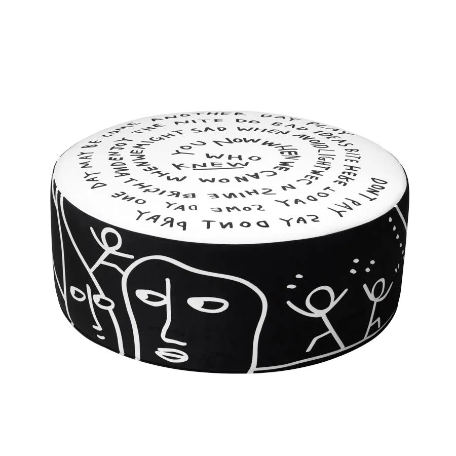 QEEBOO pouf DAWN Shantell Martin Collection