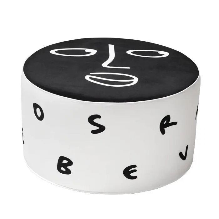 QEEBOO pouf MIDNIGHT MONOLOGUE Shantell Martin Collection