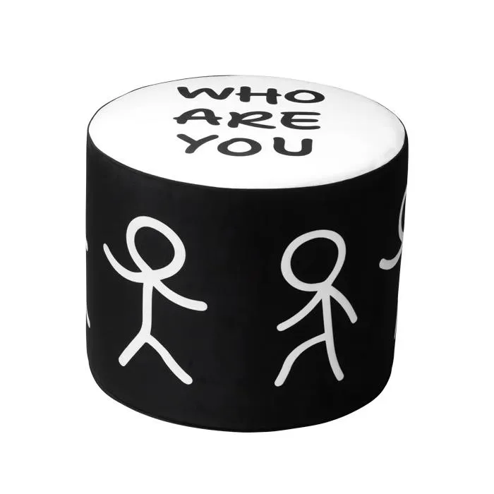 QEEBOO pouf WHO ARE YOU Shantell Martin Collection
