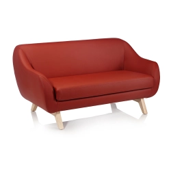 ALMA DESIGN canapé 2 places X BIG TOO avec structure en frêne naturel