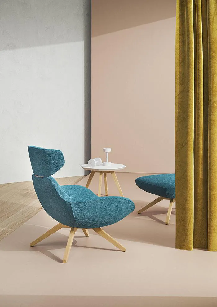 ALMA DESIGN fauteuil X 2BIG avec structure en frêne teinté noir