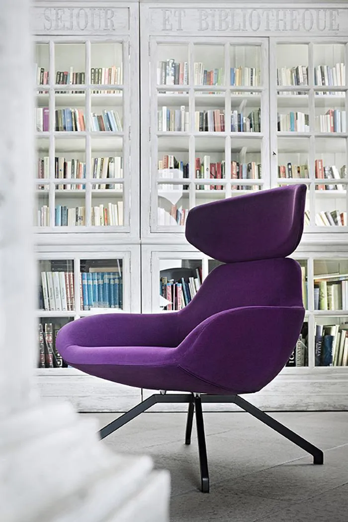 ALMA DESIGN fauteuil X 2BIG avec structure en acier verni anthracite