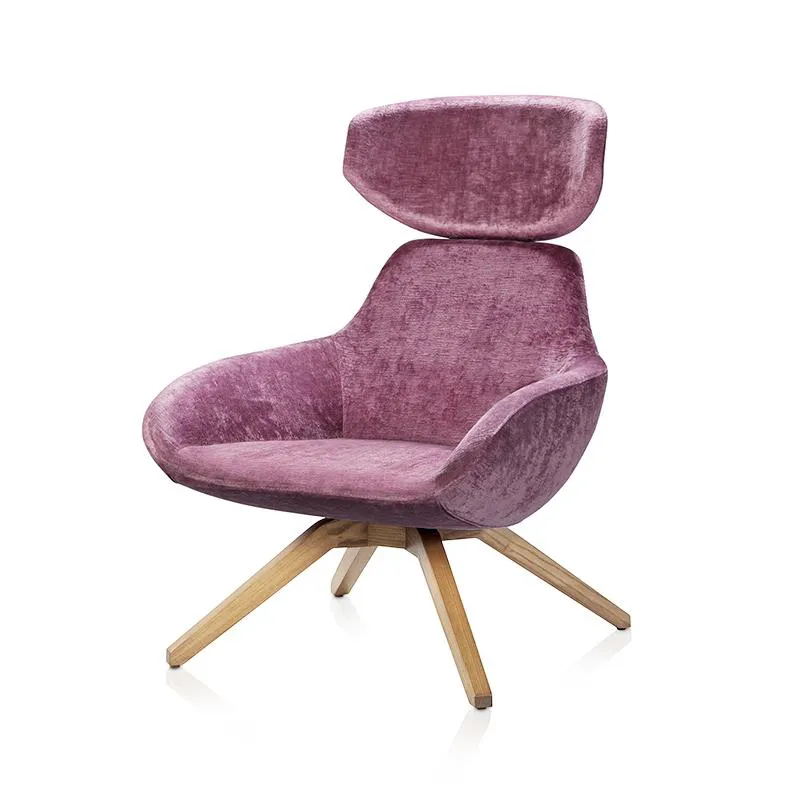 ALMA DESIGN fauteuil X 2BIG avec structure en frêne naturel