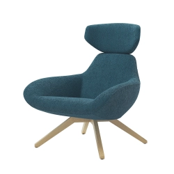 ALMA DESIGN fauteuil X 2BIG avec structure en frêne naturel
