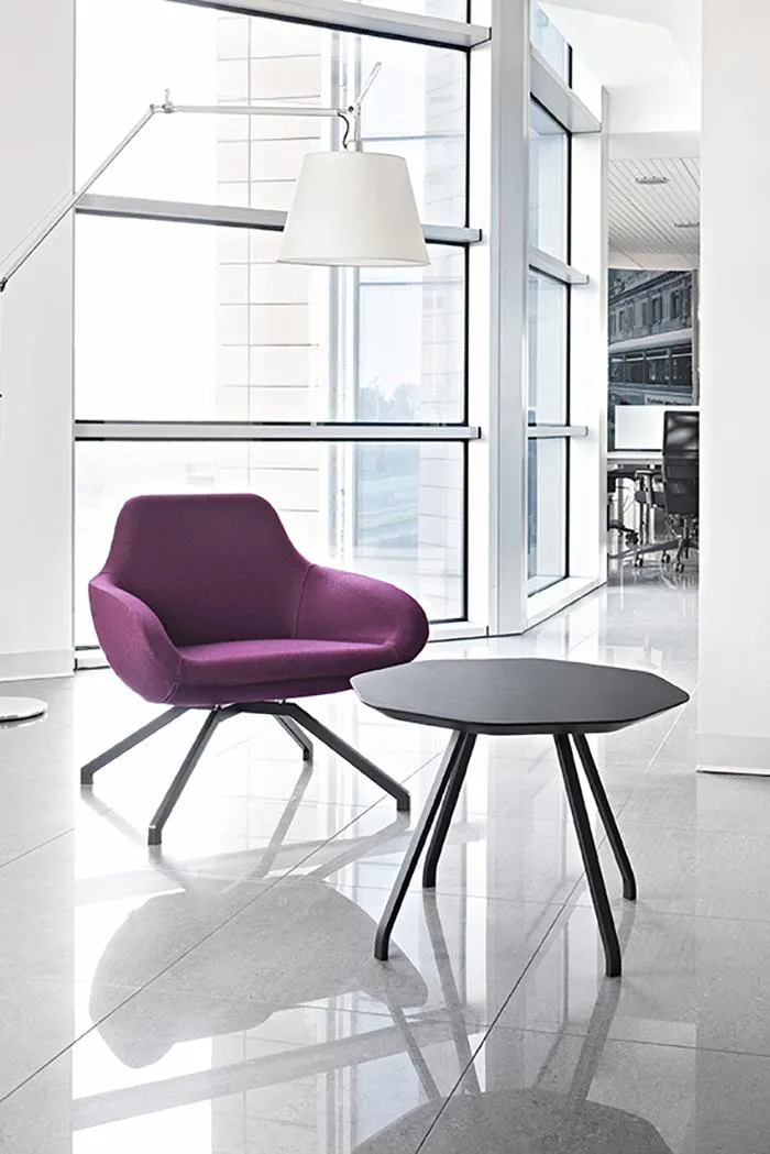 ALMA DESIGN fauteuil X BIG avec structure en acier verni anthracite