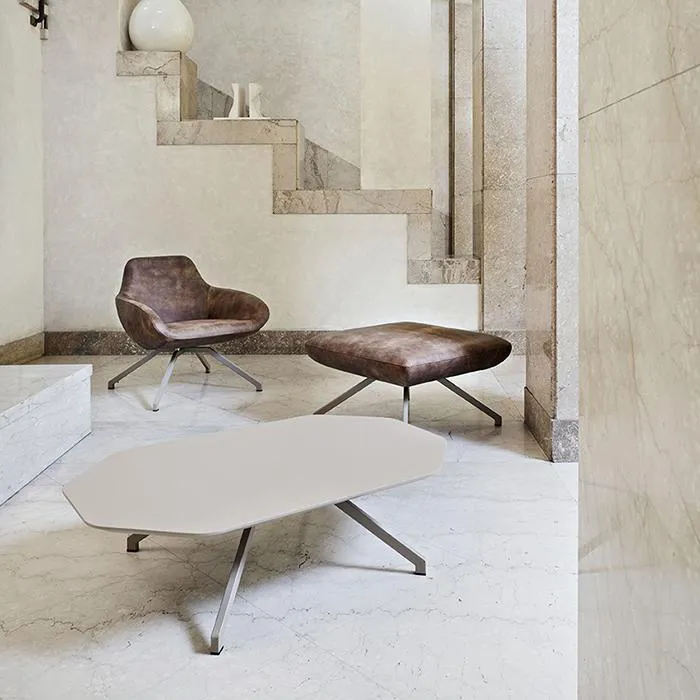 ALMA DESIGN fauteuil X BIG avec structure en acier verni sable