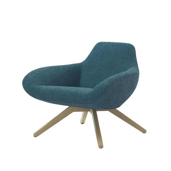 ALMA DESIGN fauteuil X BIG avec structure en frêne naturel