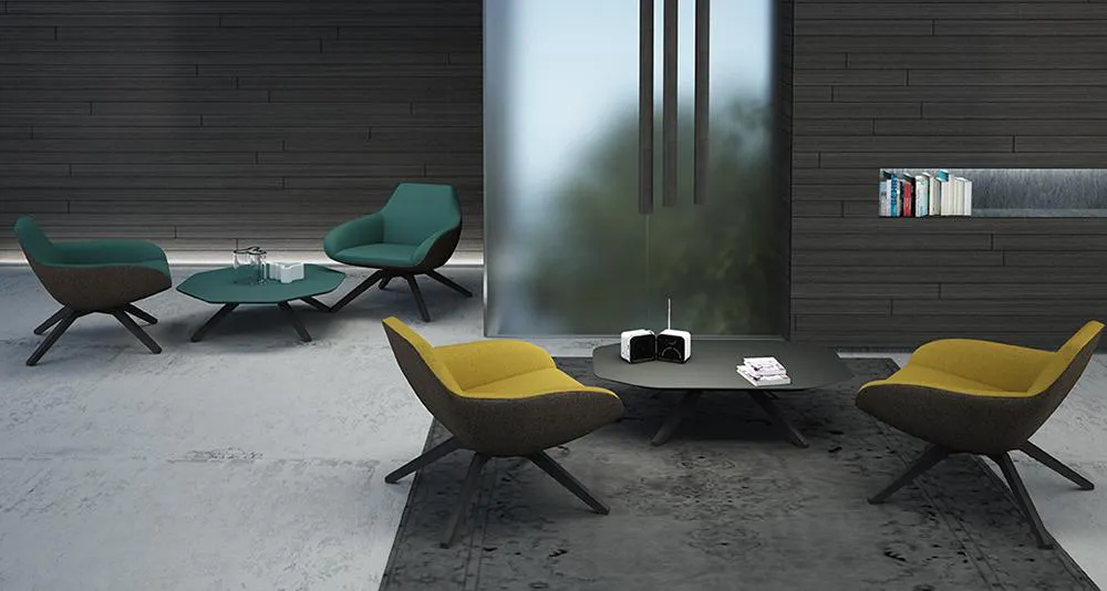 ALMA DESIGN fauteuil X BIG avec structure en frêne naturel