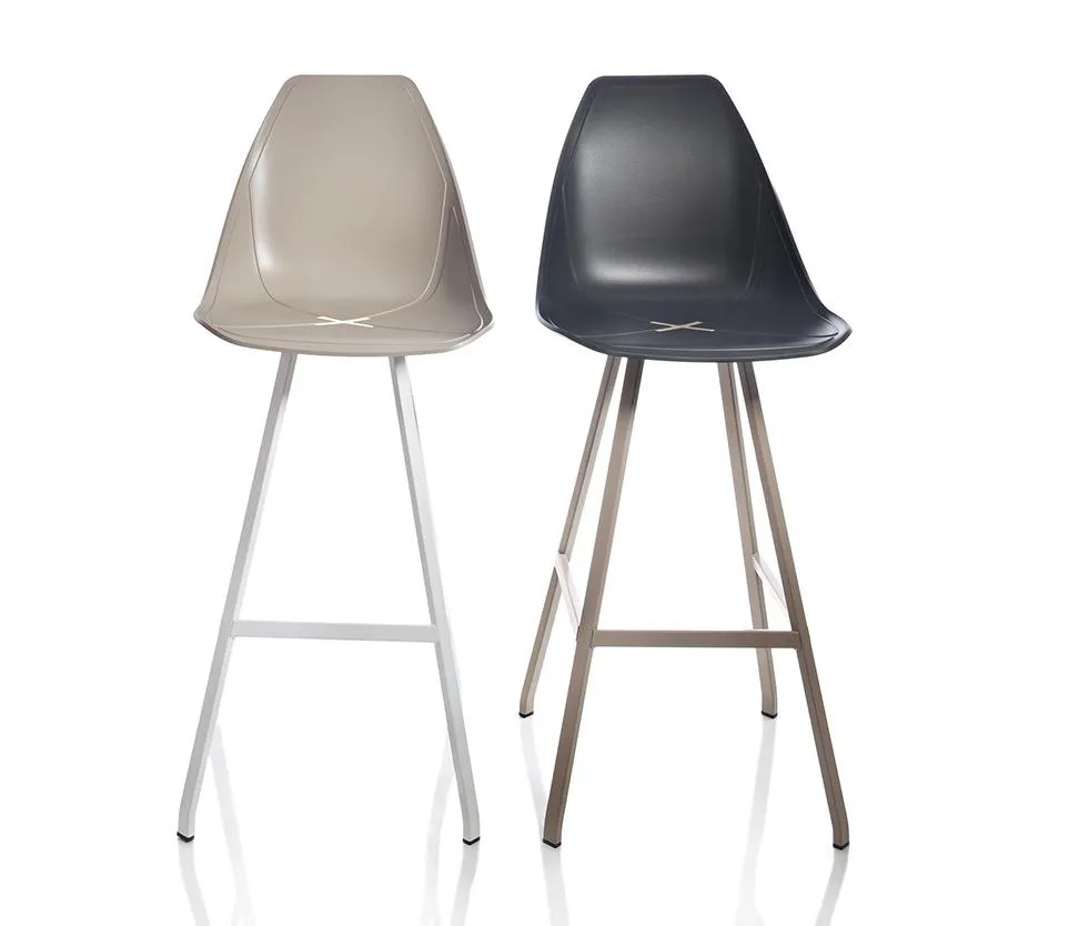 ALMA DESIGN set de 2 tabourets pour l'extérieur X STOOL 4064 H 65 cm