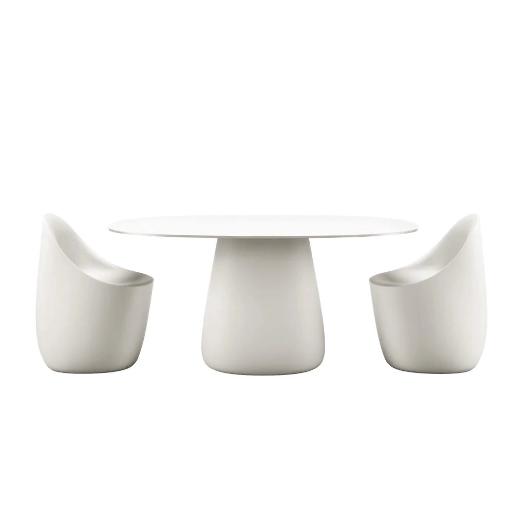 QEEBOO table pour l'extérieur COBBLE avec le plateau en HPL 160 cm