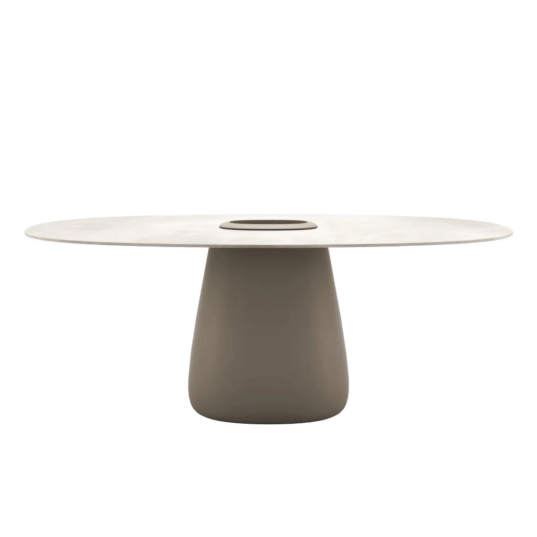 QEEBOO table pour l'extérieur COBBLE BUCKET avec le plateau en GRÈS 190 cm