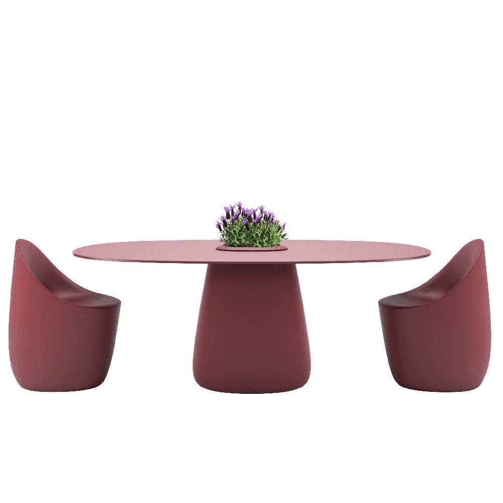 QEEBOO table pour l'extérieur COBBLE BUCKET avec le plateau en HPL 190 cm