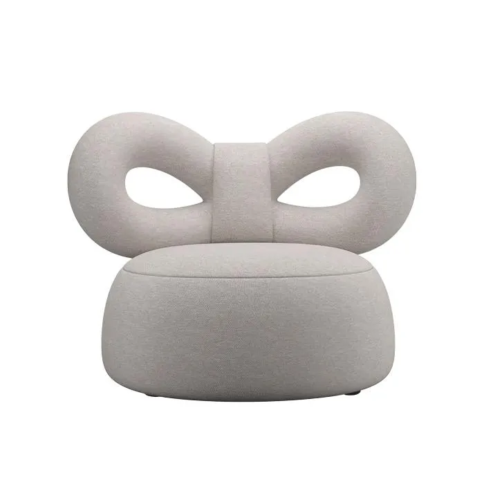 QEEBOO fauteuil rembourré en tissu RIBBON ARMCHAIR
