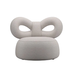 QEEBOO fauteuil rembourré en tissu RIBBON ARMCHAIR