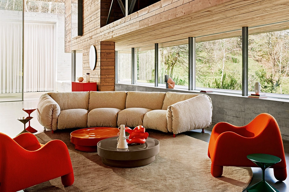 ZANOTTA canapé courbé ZA:ZA MAX