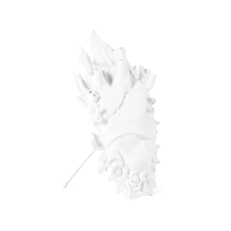 SELETTI vase en forme de coeur HOLY LOVE IN BLOOM