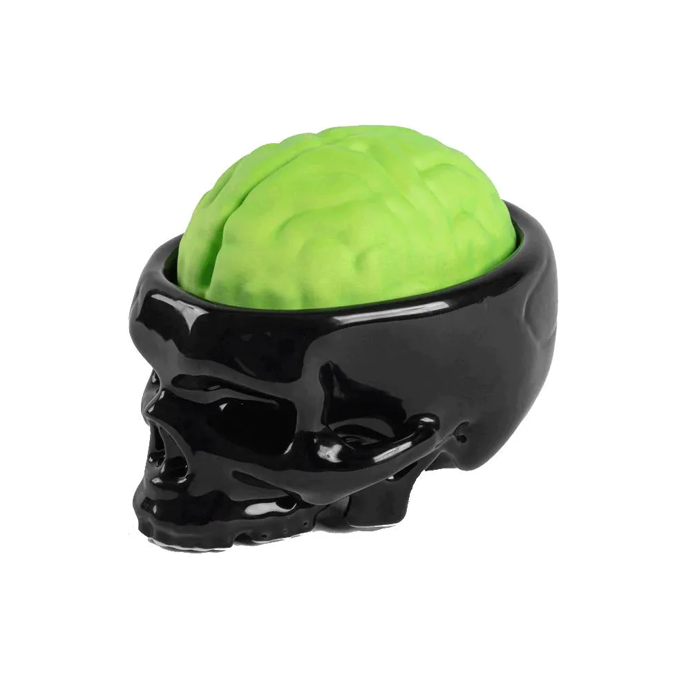 SELETTI porte-savon BRAIN WASH en forme de crâne avec savon